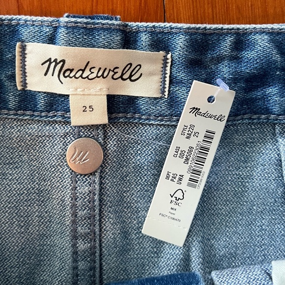 NWT - Madewell Denim Pleated Mini Skirt in Upton Wash - Size 25 - Picture 6 of 8